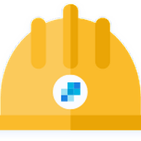 Illustration of a hardhat with the SendGrid logo